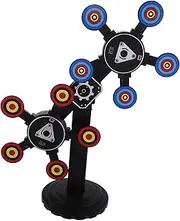 Milisten Reset Target for Player Rotating Shooting Game with Engaging Sound and Light Effects for Hand Eye Coordination and Fun Competitions