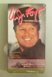 a.j. AJ FOYT CHAMPION FOR LIFE VHS VIDEOTAPE NEW corner dings factory stamped