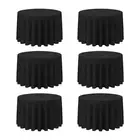 6 Pack Black Round Tablecloths 108 Inch - Circle Bulk Linen Polyester Fabric ...