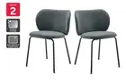 Set of 2 Ovela Kerby Dining Chairs (Charcoal), Chairs, Home & Garden, Modern,
