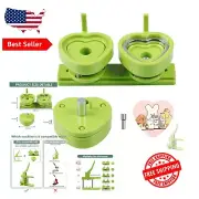 Compact Heart Mold Compatible with Slide Button Press Machines for Crafts