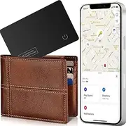 Wallet Tracker Card, Ultra-Thin Luggage Tracker Works with Find My (iOS only), Item Locator for Wallet, Suitcase, ID Card and More, Wireless Charging, Water Resistant, Tracker Card