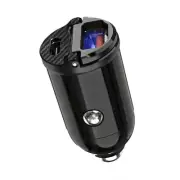 Dual USB 30W Car Charger Type-C PD&QC 3.0 Fast Charger Adapter For iPhone 14 13