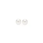 9ct 8-8.5mm Cultured Freshwater Pearl Button Stud Earrings in White