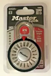 Master Lock 1588D Lock Combination Padlock with Magnification Gray