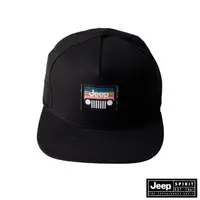 在飛比找momo購物網優惠-【JEEP】品牌LOGO車頭燈貼布設計休閒帽(黑色)