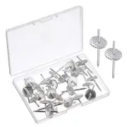 Picture Hangers, 25pcs 20lbs - Iron Picture Hanging Kit, Nail Hooks (Silver)