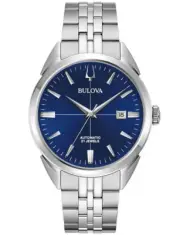 Bulova Automatic Men's Watch Blue Dial Date Indicator 96B425