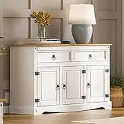 Wood Buffet Sideboard Corona Snow | Furniture Dash White
