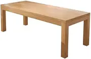 [RUNNUP] 63 Inch Dining Table, Solid Wood Kitchen Table, Contemporary Rectangular Center Table, Home Furniture Kitchen Table for Small Space, Apartment, Living Room, Easy Assembly, without Chairs