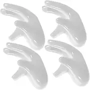 ELAYARD 4pcs Ceramic Hand Shape Egg Display Stand Unique Decorative Holder for Home Restaurant Cafe Creative Dining Accessory for Celebrations
