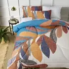 Accessorize Sorrel 3 Piece Foliage Bedspread Comforter Coverlet White Double
