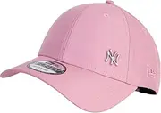 New Era MLB Flawless Logo NY Yankees 9forty Cap, Pink, One Size