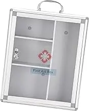 Oshhni Wall Mounted Aid Cabinet Aid Box Lockable with Key Easy Installation Storage Box Organizer for Workplace Business, L