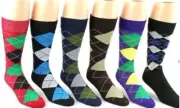 Casual Crew Dress Socks Argyle Size 10-13 Dark Blue, Gray, Lght Blue 2nd pic