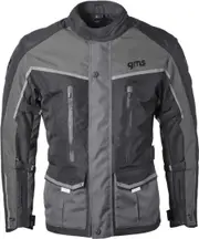 GMS Twister Neo waterproof Motorcycle Textile Jacket, black-grey, Size 8XL for Men Black Grey
