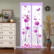 Fly Screen Mosquito Door Curtain Hand Free Dandelion Mesh Magnetic Snap AU