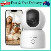ZOSI C518 2K Pan/Tilt Smart Security Camera Indoor,360 Degree Baby and Pet Monit