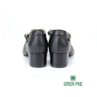 【GREEN PINE】優雅女伶中空跟鞋黑色(00288296)