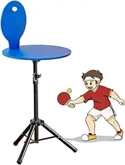 Ping Pong Return Board,Table Tennis Rebound Board with Stand,Adjustable Height Self-Study Traine Equipment for Home Gym Community Game Rooms (Color : Blue, Size : Style 2)