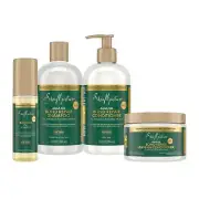 SheaMoisture Bond Repair Shampoo, Conditioner, Leave-In, & Oil Alma Oil 4 Pk to