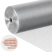 Hardware Cloth, 1/4 inch 36in x 100 ft 23 Gauge, Hot Dipped Galvanized Wire Mesh Roll, Chicken Wire Fencing, Wire Mesh for Rabbit Cages, Garden, Small