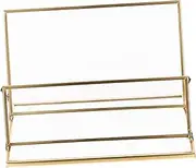 Gadpiparty 1Pc Golden Name Storage Box Stylish Business Card Holder for Office Conference Use Storage Holder with Thickened Base Easy for Multiple Cards