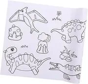 TOBBOMEY Kids Painting Roll Toddlers Drawing Paper Educational Graffiti Art for Kids 300x30cm Reusable Drawing Supplies Dinosaur Theme