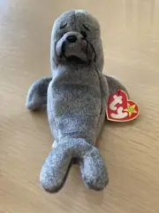TY Beanie Baby Slippery The Seal! RARE! 1998 1999 Retired! WITH NO TAG ERRORS