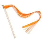 30Pcs Wedding Party Ribbon Streamers Sticks for Party Orange,Light orange