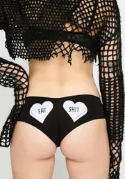 [Femfetti] Eat Shit Hearts Boy Short Undies