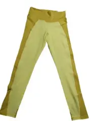 Old Navy Active PowerChill High Rise Go-Dry Leggings Yellow girls Sz XL (14-16)
