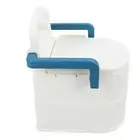 Bedside Commode Toilet Detachable Armrests Soft PU Cushioning Non Slip Dual XAT
