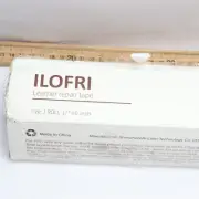 Ilofri elf Adhesive Vinyl and Leather Repair Tape Kit Large Light Gray 60" x 17"