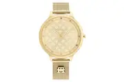 Tommy Hilfiger Gold Steel Mesh Light Champagne Dial Slim Women Watch - 1782588