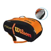 Wilson Tennis Racquet Bag - Burn Tour Molded 9 Pack Tennis Bag - Hold 9 Rackets