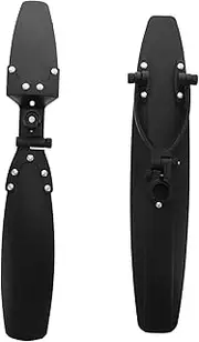 Yardwe DIY Bike Mudguard Kit 20-26 Inches Mudguard Rear Mud Guard Bike for Road Mountain Bikes Black