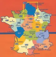 MICHELIN MAP NO. 515 CHAMPAGNE ARDENNES (FRANCE) REIMS, By Michelin Travel *NEW*