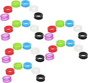 OFFSCH 3sets Scissor Finger Rings for Pet Grooming Soft Silicone Inserts for 12pcs*3