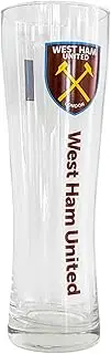 FOCO Officially Licensed West Ham United FC Football Word Mark Slim Pint Glass