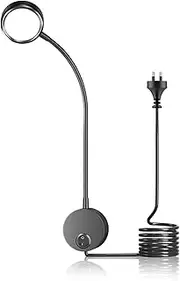 BrightArk LED Wall Mounted Reading Lamp, 5W Flexible Gooseneck with Standard AU Power Plug & On/Off Switch, AC85-265V Warm White 3000K for Bedroom, Office, Workbench, Studio, Hotel, Pack of 1