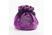 D20 Velvet Dice Bag (Purple)