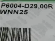 1 PCS ORIGINAL INSERTS P6004-D29,00R WNN25