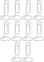 Picture Holders for Centerpieces - 10X Creative Metal Sturdy Photo Holder - Photo Clip Stand Electroplated Multifunctional Wire Picture Holder for Paper Notes Memos