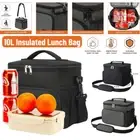10L Outdoor Portable Lunch Bag Thermal Insulated Lunch Bag Food Container Cooler