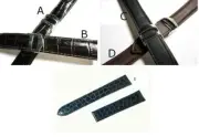 Genuine Leather Band Strap bracelet 20mm or 18mm & clasp fits Cartier TANK