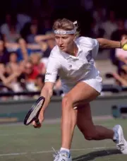 Steffi Graf of Germany at the Wimbledon Lawn Tennis Championships - Old Photo 4