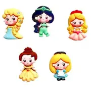 Princess Assortment - Shelly's Buttons - Flat Back Embellishments - Craft Scrap