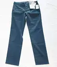 $275 New MEYER M5 Flat Front Chinos Organic Cotton Pants Men's 32x32 Blue Slim