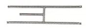 24" SS H Burner, Fireplace, Firepit, Fireglass Fire Pit